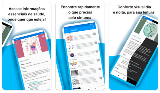 Aplicativo gratuito para entender sintomas de doenças 3 Sintomas de doenças
