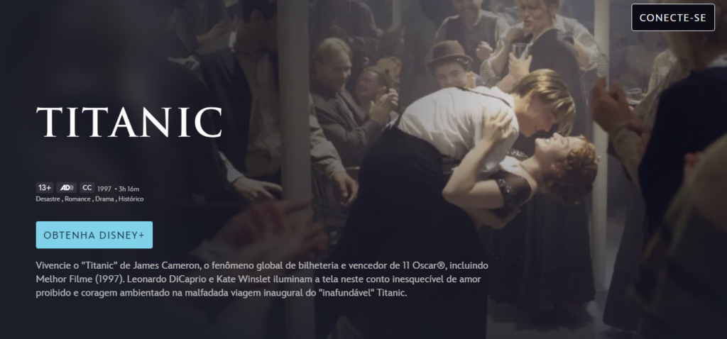 Aplicativo para assistir filme do Titanic completo em HD de graça 3 Filme do Titanic completo
