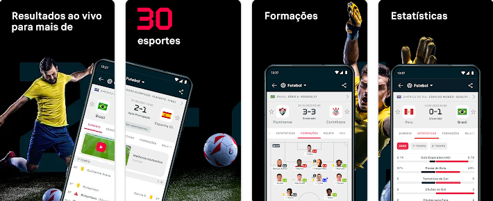 Flashscore: app de resultados de futebol ao vivo 100% grátis 2 Aplicativo Flashscore