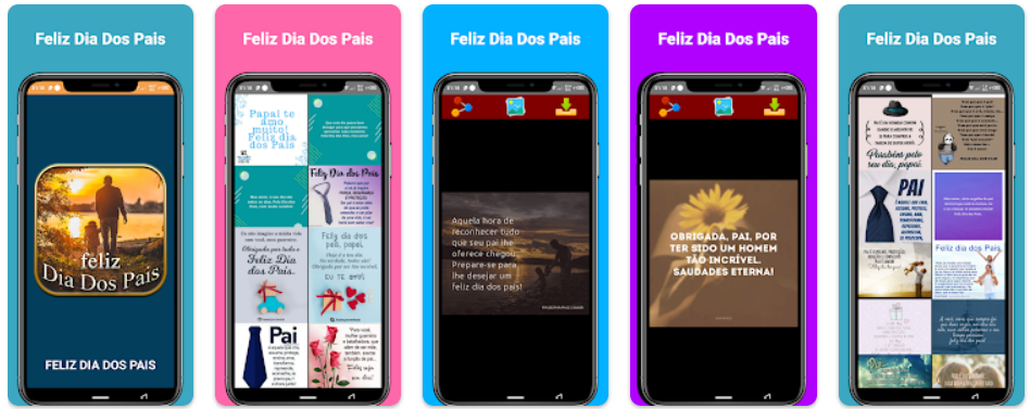 Aplicativo com fotos de Feliz Dia dos Pais para as redes sociais 2 Feliz Dia Dos Pais 2024