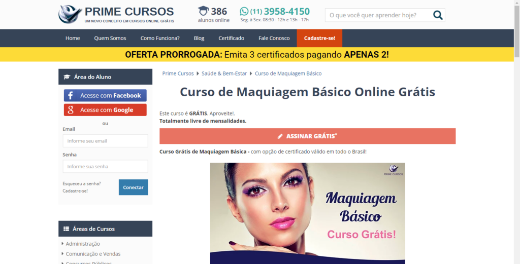Curso de Maquiagem para Iniciantes: aprenda grátis e online 1 Maquiagem para Iniciantes