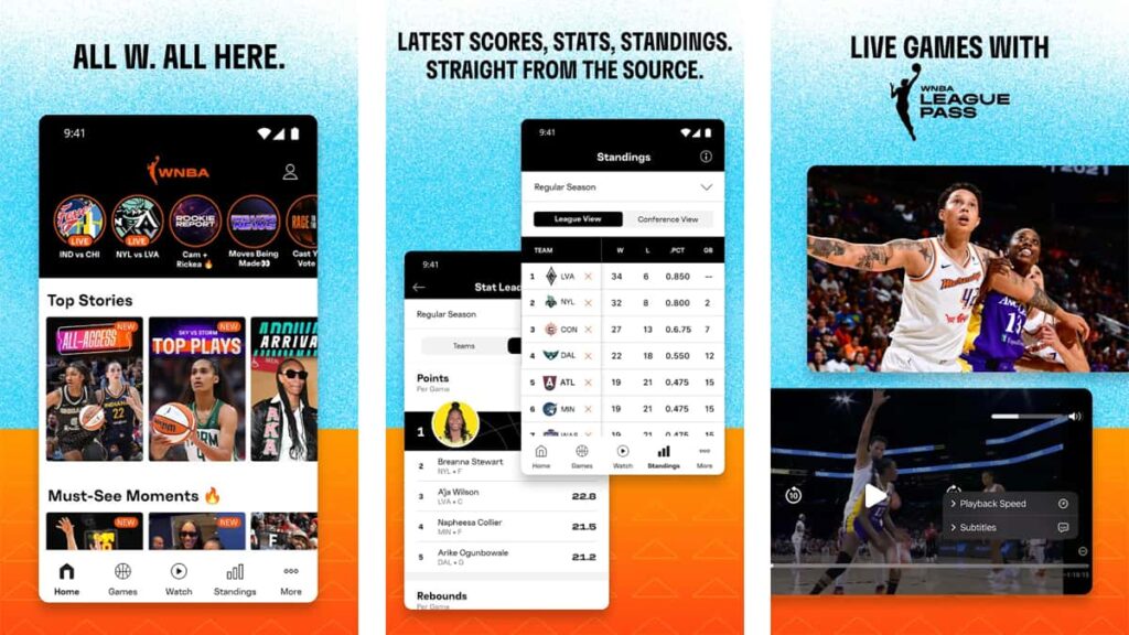 Cattura ogni gioco: le 5 migliori applicazioni WNBA 9 Applicazioni WNBA