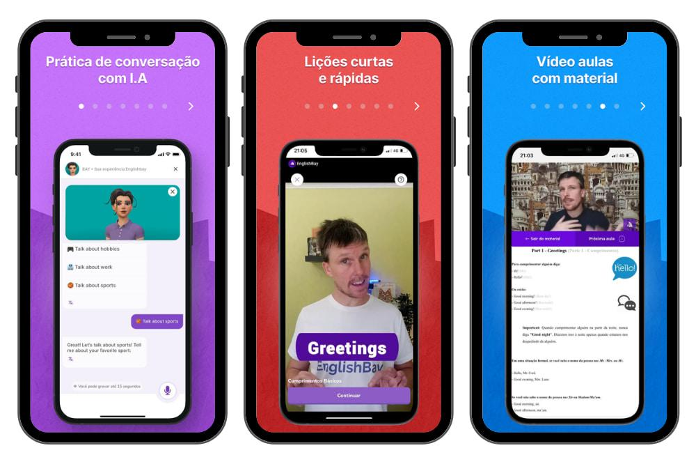 EnglishBay: app grátis com curso de inglês pelo celular 4 Curso de inglês pelo celular