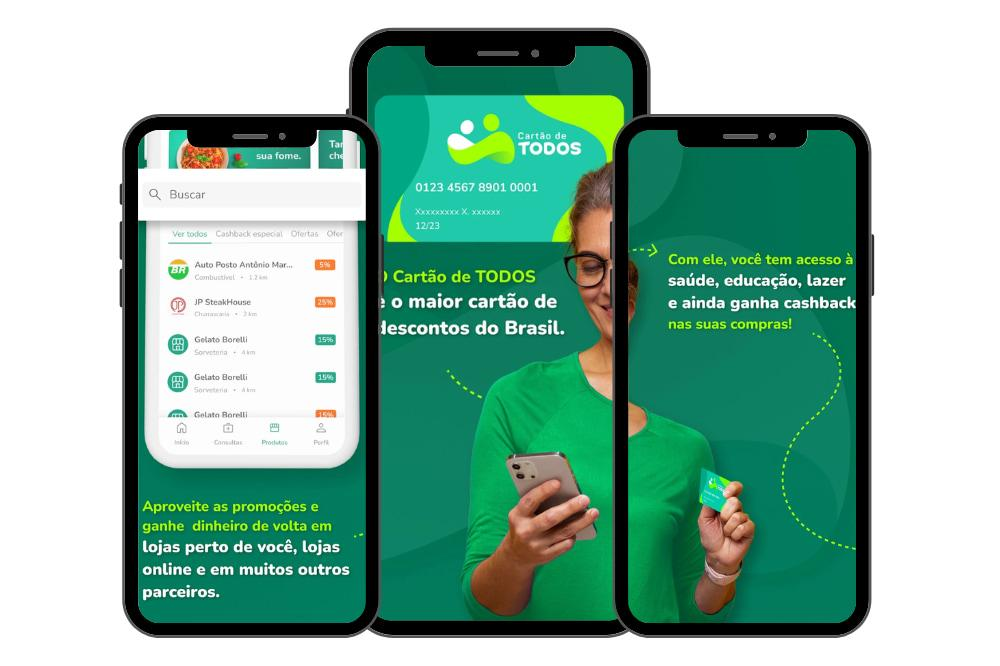 Cartão de TODOS: aplicativo do maior cartão de descontos do Brasil 2 Cartão de TODOS