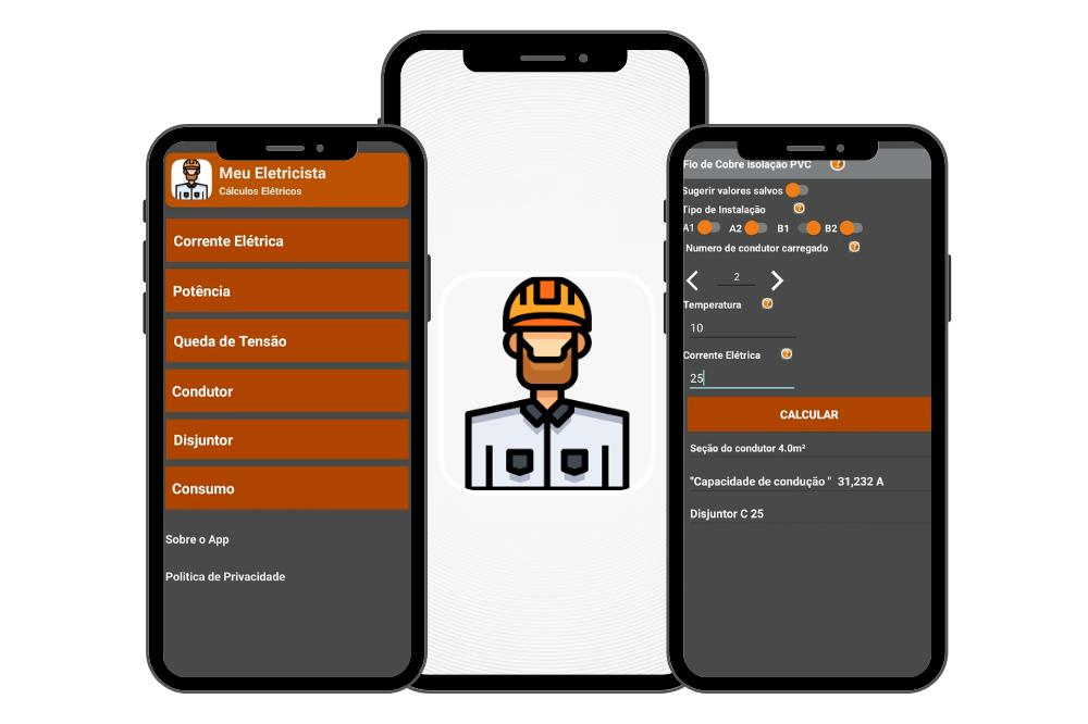 Meu eletricista: aplicativo que ajuda no trabalho de eletricista 3 Trabalho de eletricista