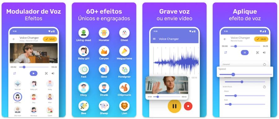 Aplicativo para mudar a voz para usar em vídeos 2 Mudar a voz
