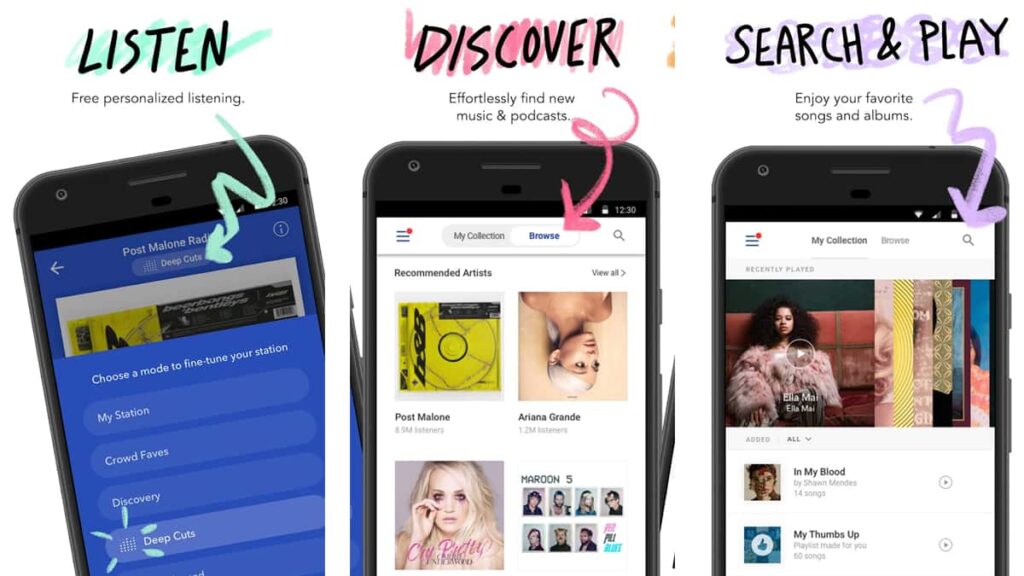 Applications gratuites pour la musique rock
