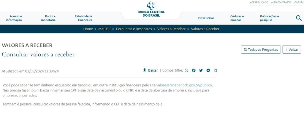 Veja como consultar dinheiro a receber na Receita Federal 2 dinheiro a receber na Receita Federal