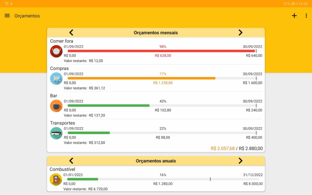 Orçamento fácil: app para criar orçamento mensal personalizado 2 Criar orçamento mensal