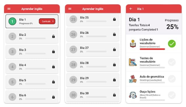 Aplicativo para aprender inglês rápido grátis em 30 dias 2 Aprender inglês rápido grátis