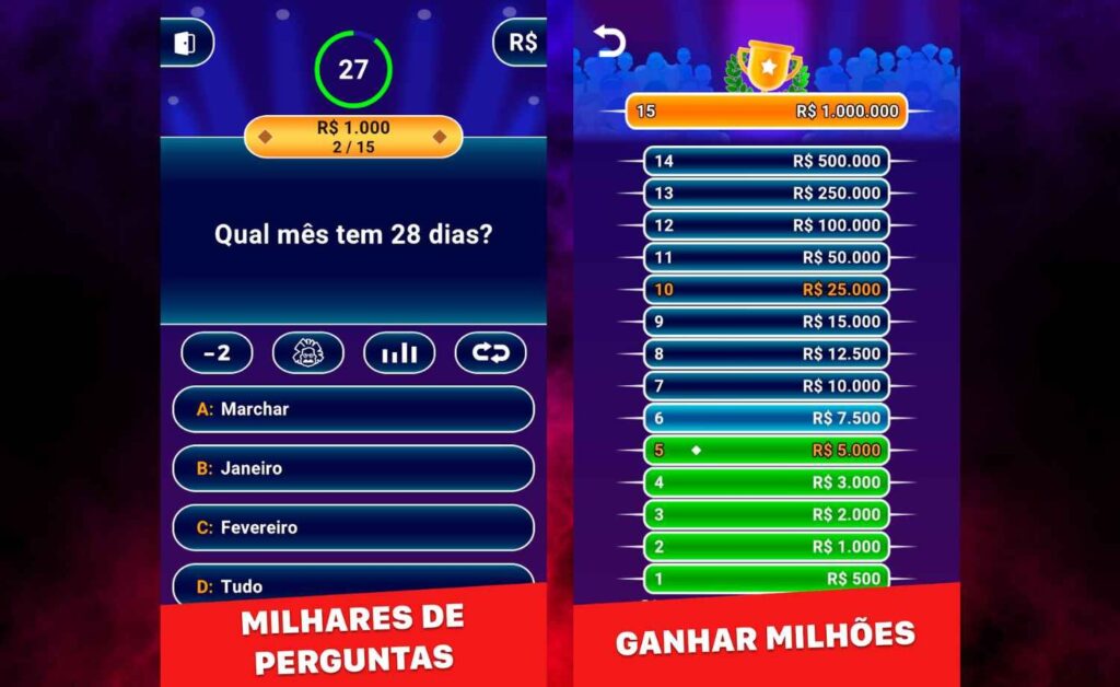 Show do Milionário 2024: divirta-se exercitando seu cérebro 2 Show do Milionário
