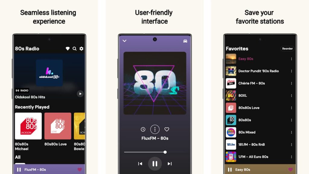 Applications de musique des années 80