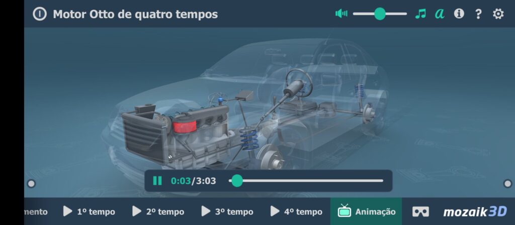 Aplicativo Motor Otto de quatro tempos 3D - Conheça o motor pelo celular 2 Aplicativo Motor Otto 3D