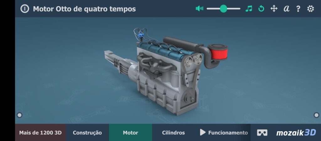 Aplicativo Motor Otto de quatro tempos 3D - Conheça o motor pelo celular 3 Aplicativo Motor Otto 3D