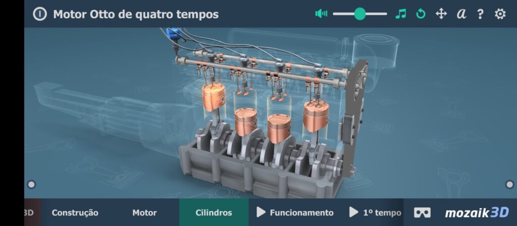 Aplicativo Motor Otto de quatro tempos 3D - Conheça o motor pelo celular 4 Aplicativo Motor Otto 3D