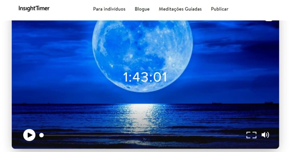 Aplicativo gratuito de meditação