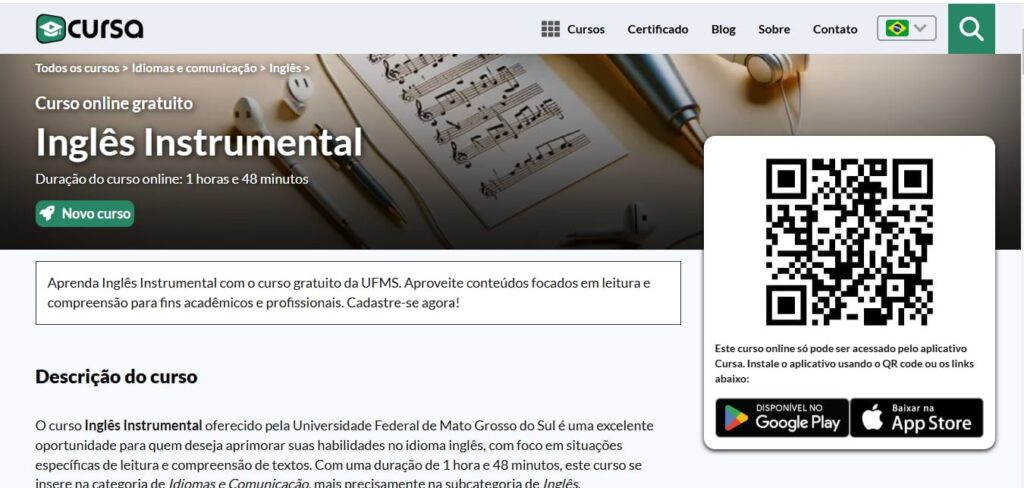 Curso de idiomas com certificado