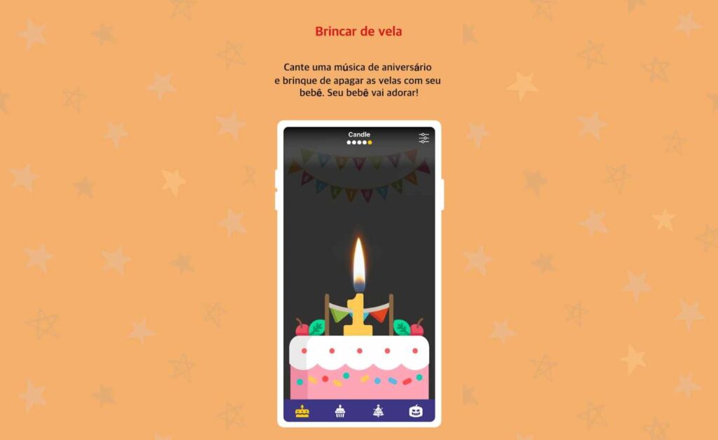 Chocalho digital para bebê