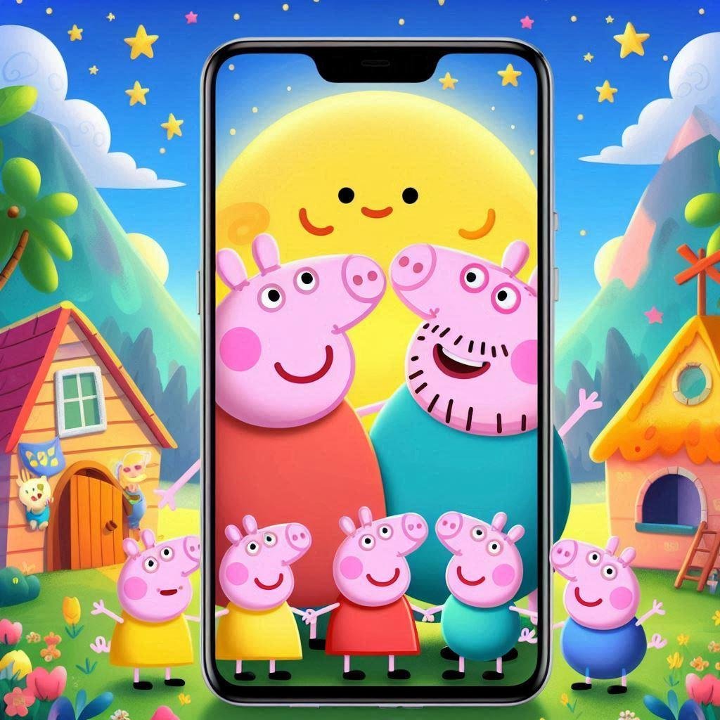 Papel de parede da Peppa Pig