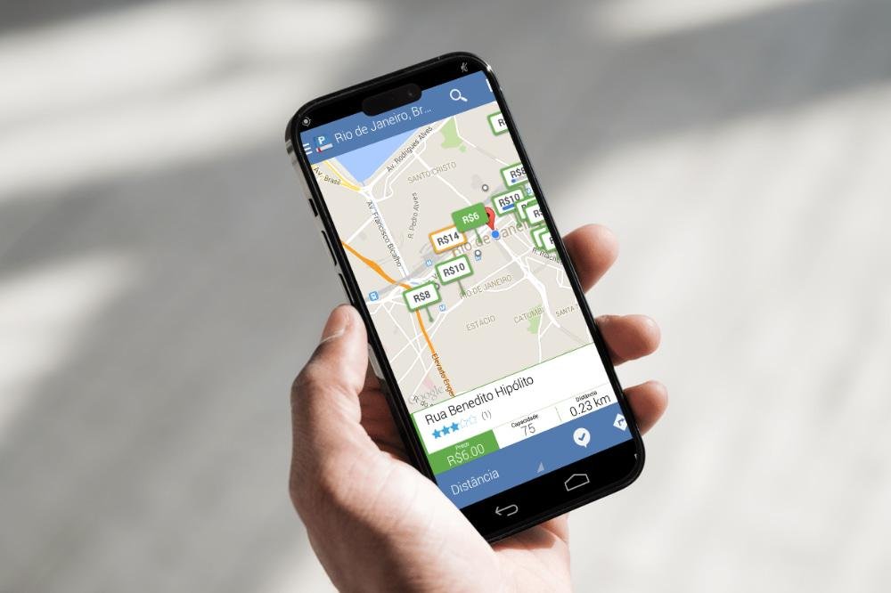 Encontre vagas para estacionamento facilmente pelo seu celular 6 Vagas para estacionamento