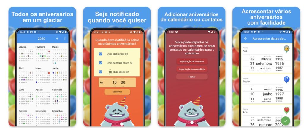 Calendário de aniversários: notificações para nunca mais esquecer um aniversário 3 Calendário de aniversários