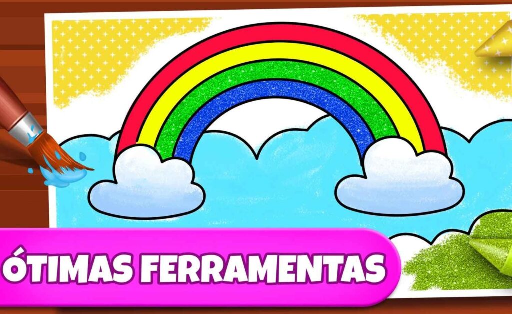 Aplicativo com desenhos infantis para colorir online grátis no celular 3 Desenhos infantis para colorir