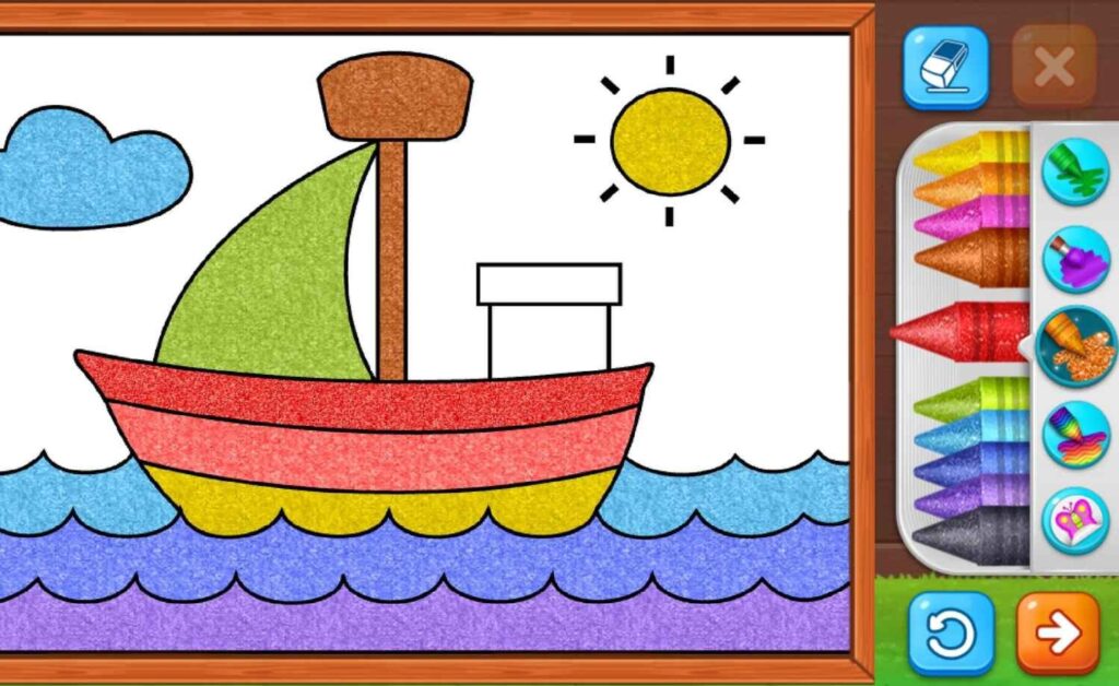 Aplicativo com desenhos infantis para colorir online grátis no celular 4 Desenhos infantis para colorir