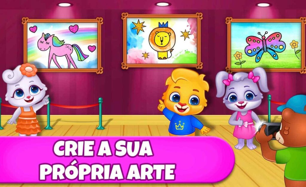 Aplicativo com desenhos infantis para colorir online grátis no celular 5 Desenhos infantis para colorir