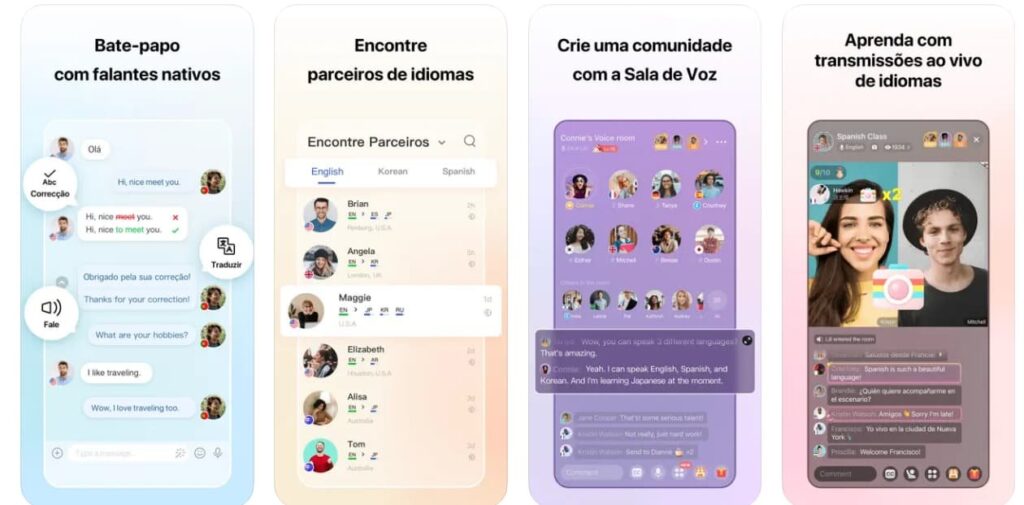 Aplicativo para falar inglês com nativos