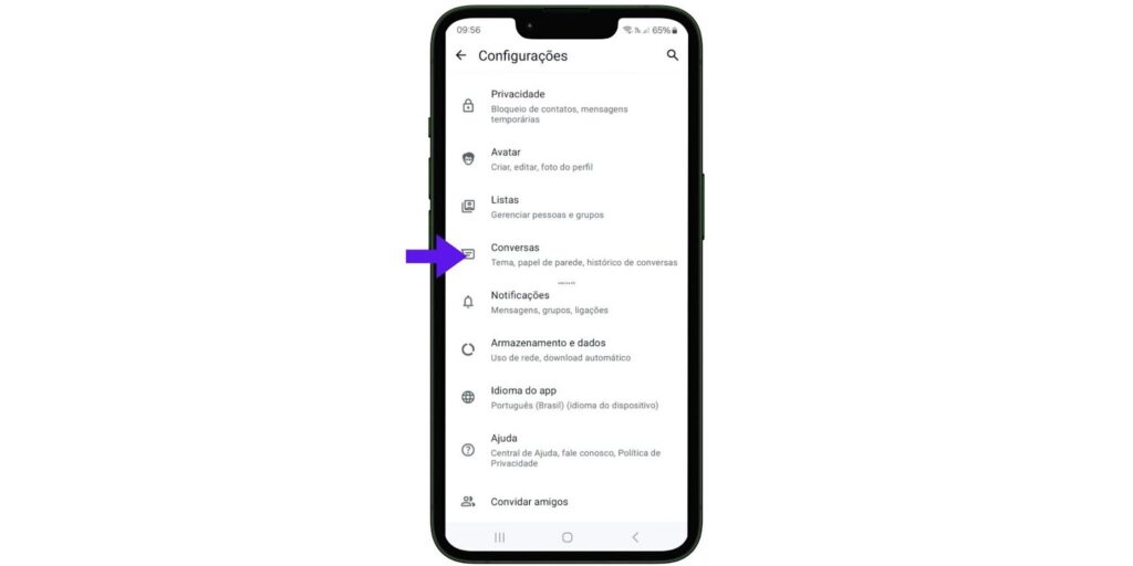 Atualização no WhatsApp