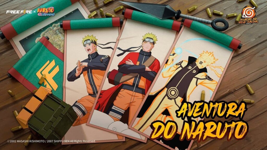Free Fire e Naruto Shippuden: uma parceria épica do jogo com o anime 2 Free Fire e Naruto