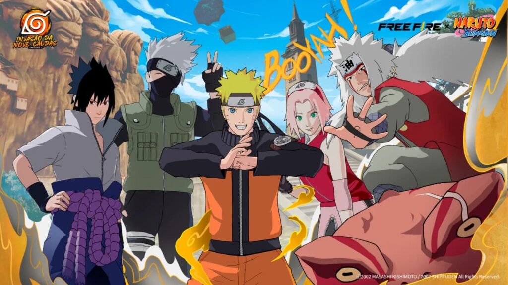 Free Fire e Naruto Shippuden: uma parceria épica do jogo com o anime 3 Free Fire e Naruto