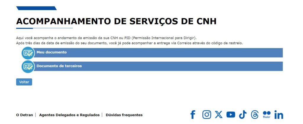 Consultar a CNH pelo CPF