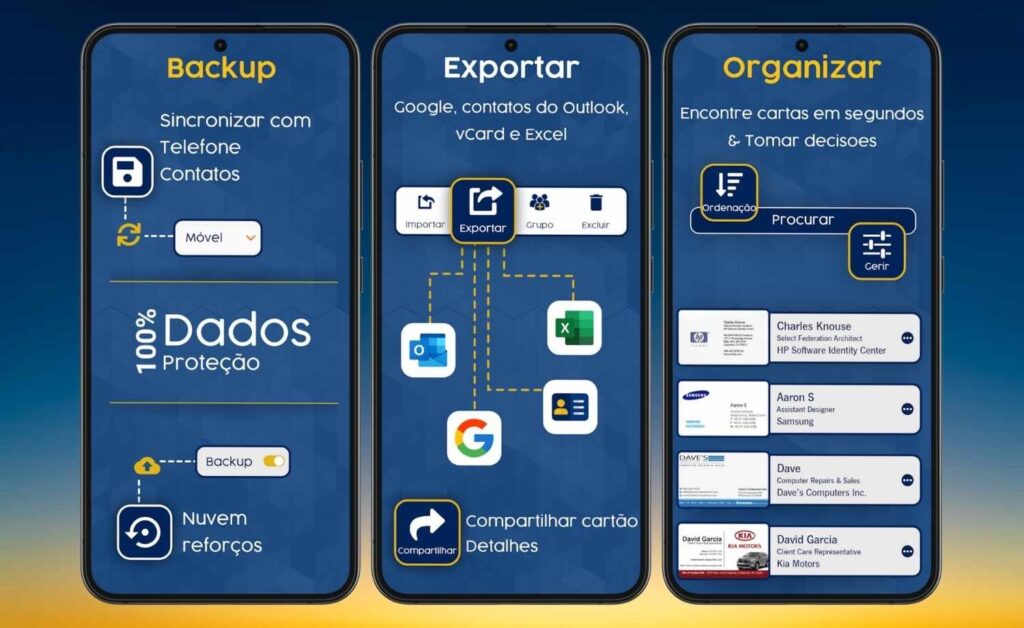 Scanner de cartão de visita: aponte a câmera e salve o cartão no seu celular 3 Scanner de cartão de visita