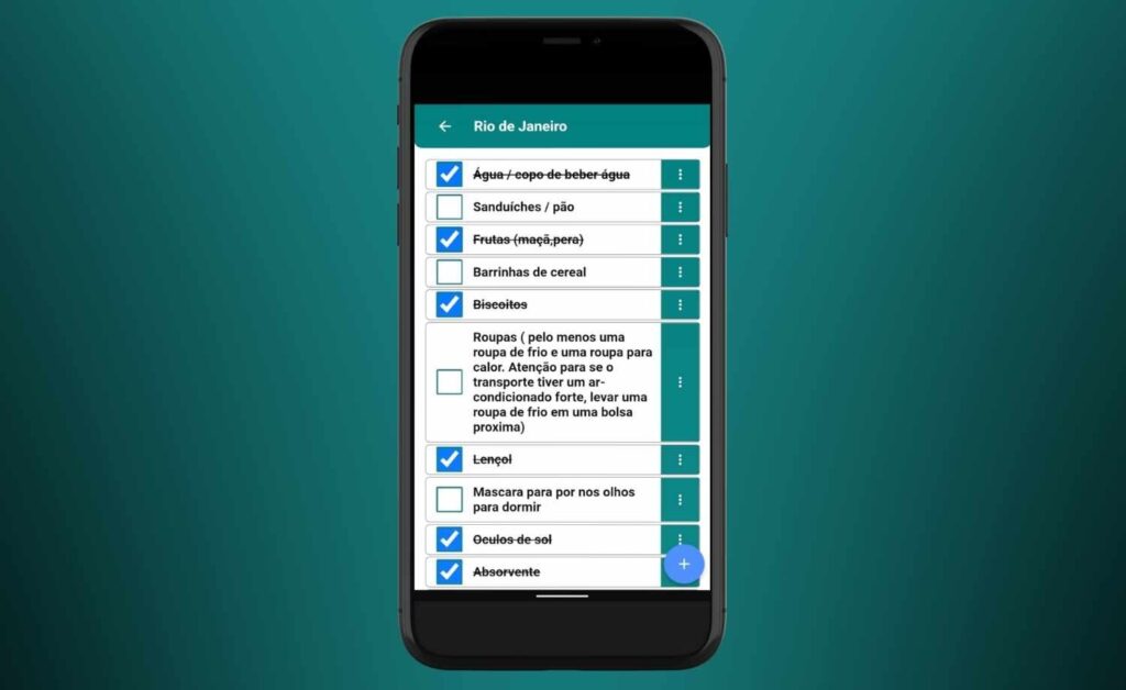 Lista de viagem
