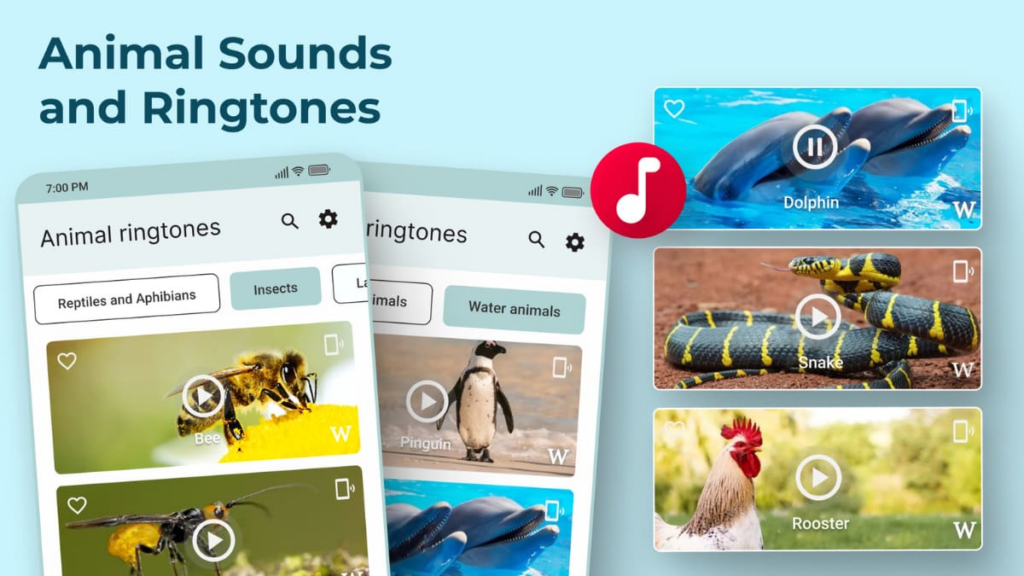 Animal ringtone app
