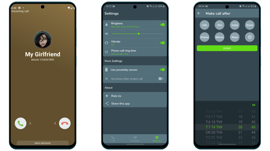 Application de faux appels