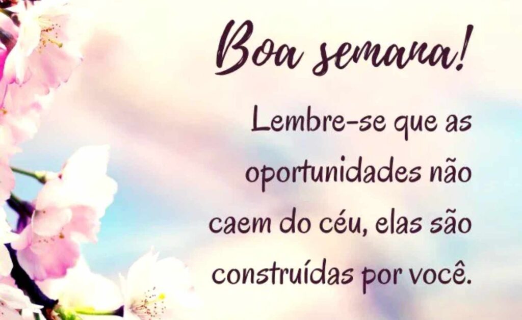 Mensagem de Boa Semana