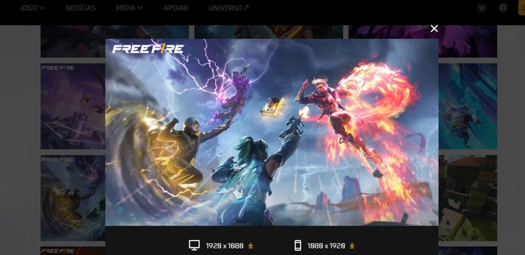 Papel de parede do Free Fire