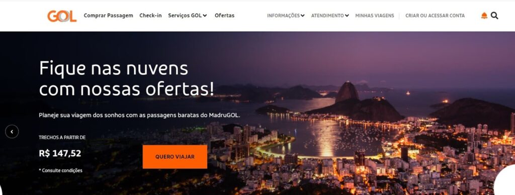 Passagens aéreas da GOL
