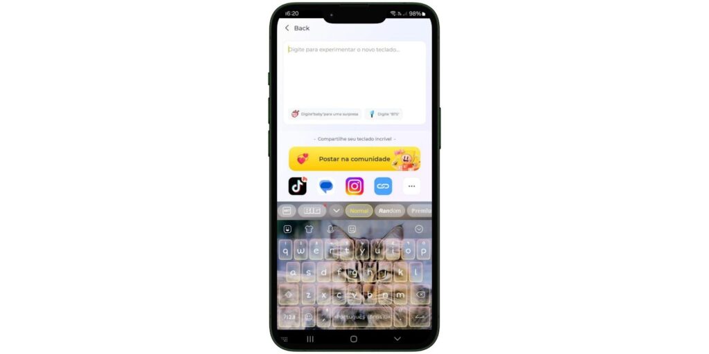WhatsApp com tema de gato