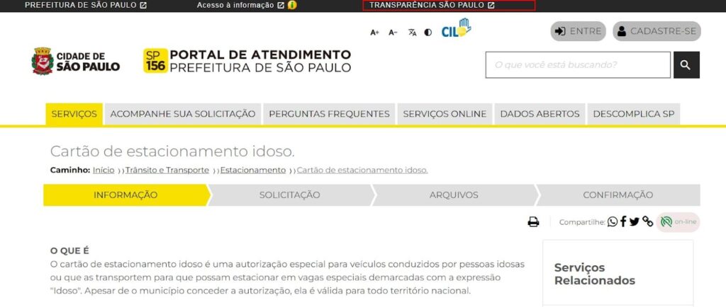 Cartão de Estacionamento para Idoso: como emitir o seu online 3 Cartão de Estacionamento para Idoso