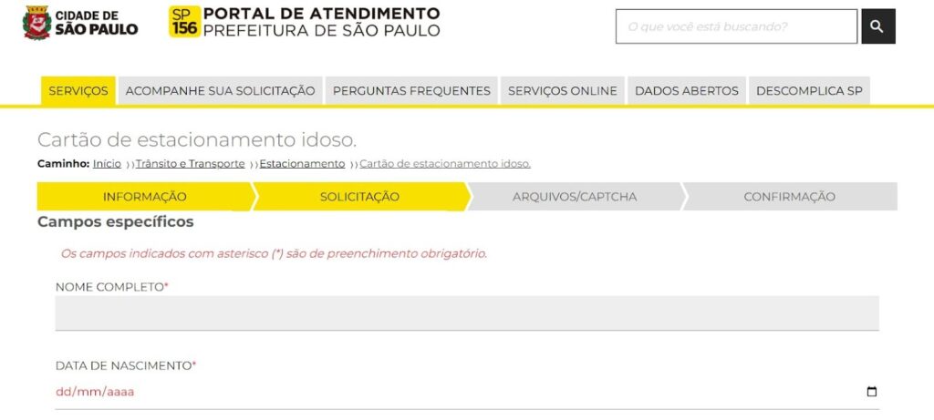 Cartão de Estacionamento para Idoso: como emitir o seu online 7 Cartão de Estacionamento para Idoso