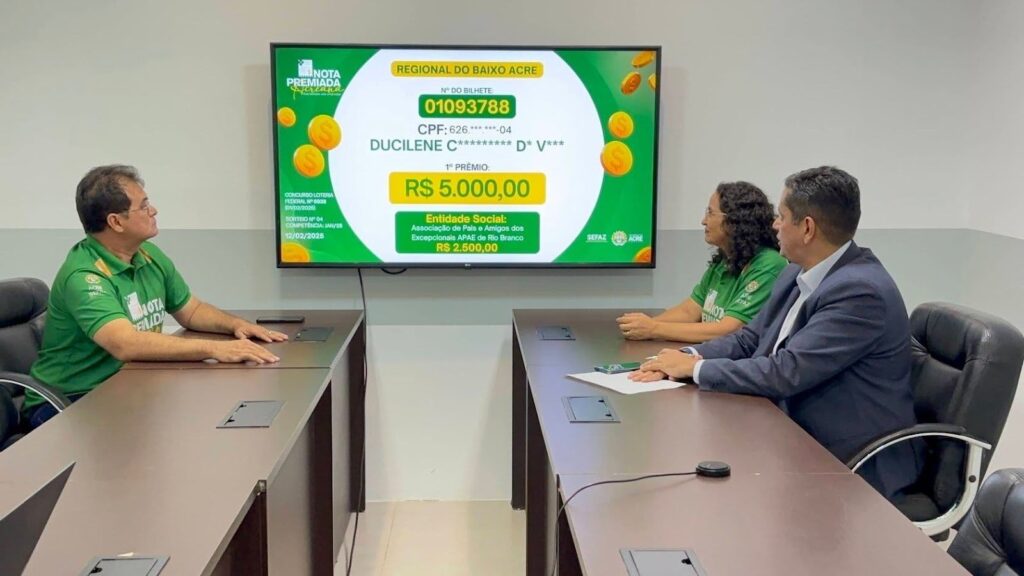 Nota Premiada Acreana: seu CPF na nota vale prêmios em dinheiro 2 Nota Premiada Acreana