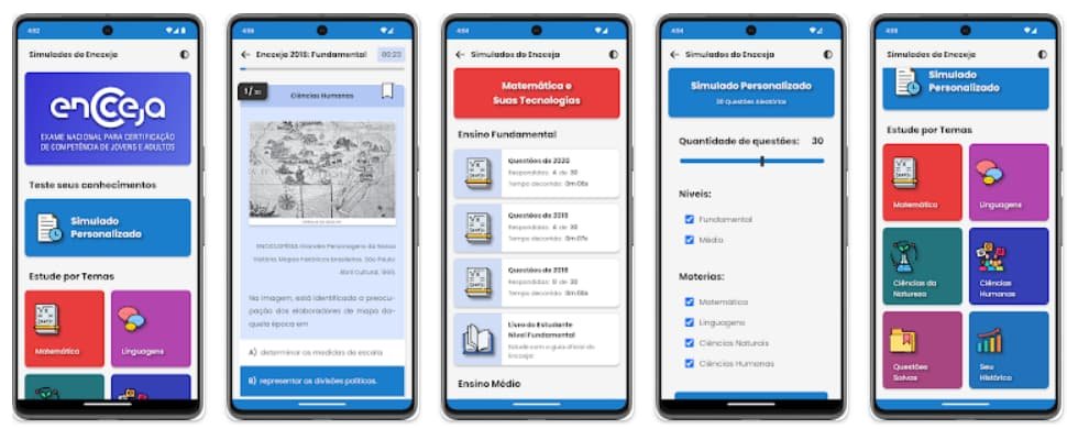 Simulados do Encceja