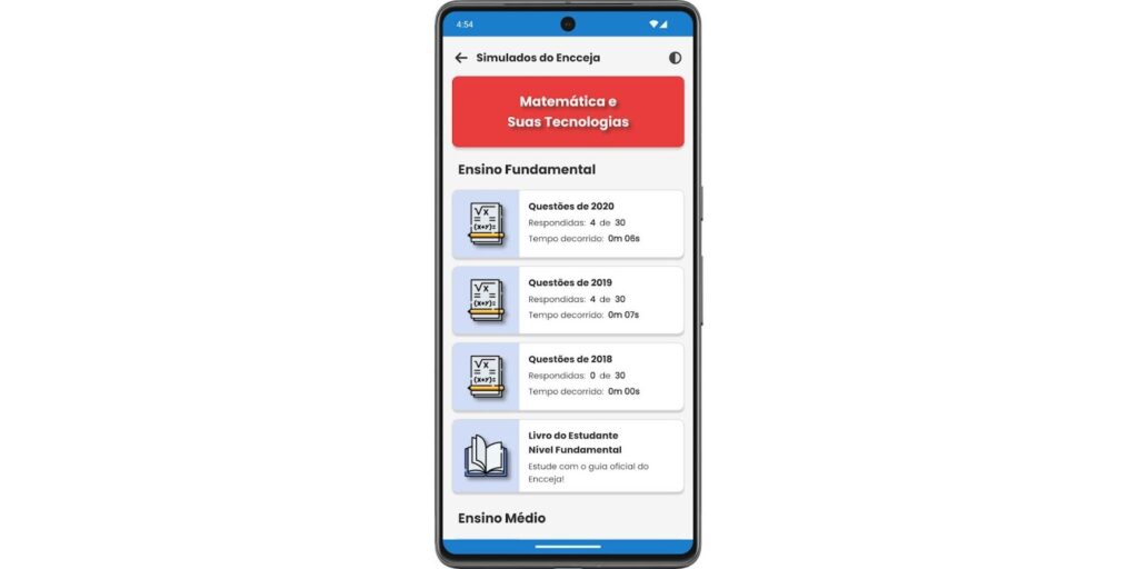 Simulados do Encceja