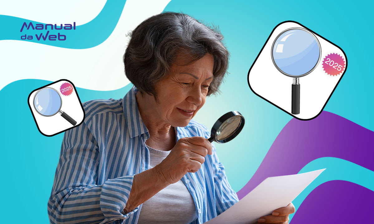 Lupa para leitura