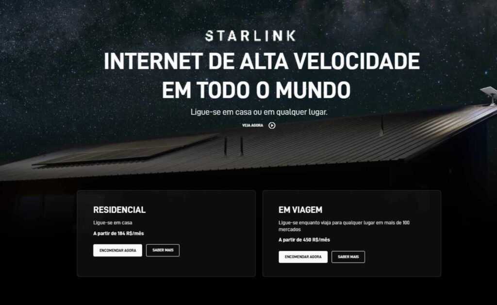 Preço da internet Starlink