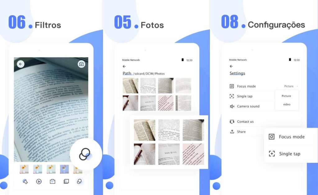 Lupa para leitura