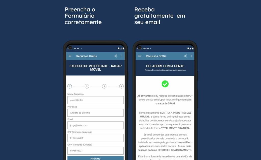 Recursos de multas de trânsito